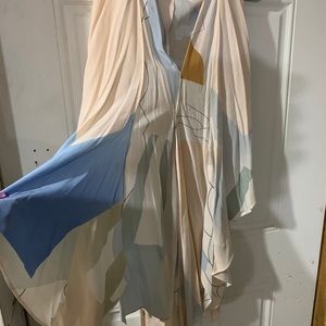 NWT Diane Von Furstenberg Multi Color Flowy Dress